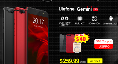 TOMTOPでUlefone Gemini Proが10台限定$100offの$159.99!
