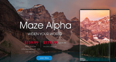 TOMTOPでもMaze Alpha presaleプロモーションが開始