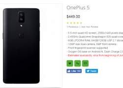 OppomartでOneplus 5がリストされ製品仕様が公開されていますが…