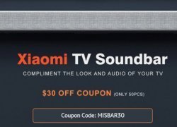 Xiaomiの33インチTVサウンドバーMDZ-27-DAがクーポン適用で$30offの$119.99に
