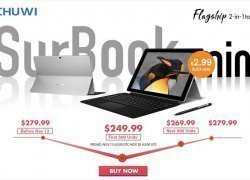 SurfaceっぽいコストパフォーマンスモデルChuwi SurBook Mini 2 in 1のプロモーションが開始