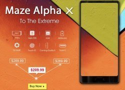 18:9 FHD+の3辺ベゼルレススマホMAZE Alphe Xが$269.99→$209.99で販売開始