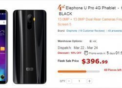 Elephone U Pro SDM660 6GB/128GBが$459.99→$396.99に