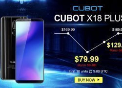 FHD+18:9のバジェットフォンCUBOT X18 Plusが独占販売フラッシュセールで$129.99に