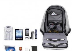 アンチセフトデザインUSBポート付きバックパックがたったの$13.99