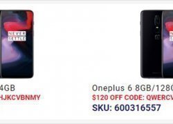 joybuyでOneplus 6が激安！！$120offで8GB/128GBがなんと$498.99に 64GBは$443に